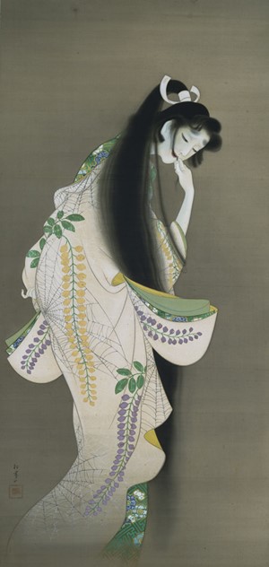 “上村松園《焰》(1918年、東京国立博物館蔵､前期展示）”